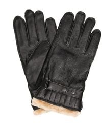 barbour gloves and scarf set mens