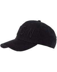 dsquared all black icon cap