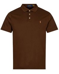 Ralph Lauren Kleding Tops & Shirts Shirts Poloshirts Bronzen Polo-horloge bruine wijzerplaat 