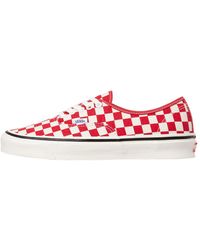 vans red and cream