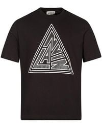 Lanvin Mens Triangle T Shirt Black