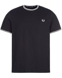 Hoelahoep je bent Schouderophalend Fred Perry Short sleeve t-shirts for Men | Online Sale up to 62% off | Lyst