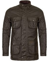 Barbour Cotton Corbridge Lightweight Waxed Field Jacket in Black for Men -  Lyst