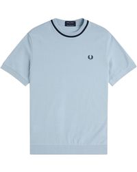 Fred Perry - Crew Neck Pique T-Shirt - Lyst