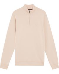 Lyle & Scott - Lyle & Scott Tonal Superfine Quarter Zip Sweatshirt - Lyst