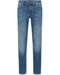 HUGO BOSS Jeans slim fit in cotone elasticizzato 'C-DELAWARE1' by BOSS Green L34 