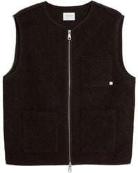 Farah - Myles Crew Neck Zip Gilet - Lyst