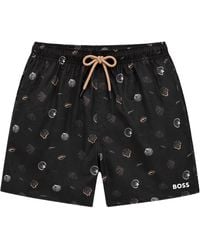 BOSS - Sunfish Swim Shorts - Lyst