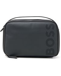 Mens Bags Toiletry bags and wash bags BOSS by HUGO BOSS Synthetic Catch Washbag in Black for Men 