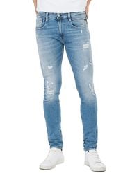 Replay Anbass 573 Bio Slim Fit Jeans - Blue
