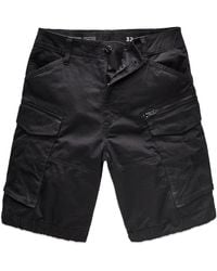 G-Star RAW Rovic Zip Relaxed Cargo Shorts - Black
