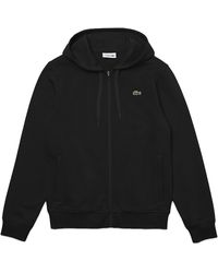 black lacoste hoodie mens
