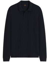 BOSS - Petempestolong 1 Waffle Ls Polo - Lyst