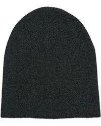 Superdry M9000012A/NKM Mens Stockholm Beanie Hat Black Grit ONE SIZE 