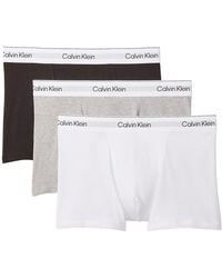 Calvin Klein - 3 Pack Icon Cotton Stretch Relaxed Fit Trunk - Lyst