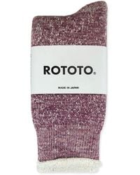 RoToTo - Double Face Merino Wool Crew Socks - Lyst