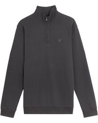 Lyle & Scott - Lyle & Scott Tonal Superfine Quarter Zip Sweatshirt - Lyst
