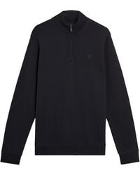 Lyle & Scott - Lyle & Scott Tonal Superfine Quarter Zip Sweatshirt - Lyst