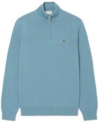 Lacoste - Ah1980 Quarter Zip Cotton Knit - Lyst