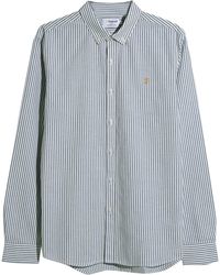Farah - Brewer Striped Oxford Shirt - Lyst