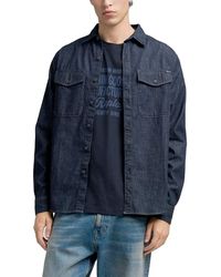 Replay - Classic Western Denim Shirt - Lyst