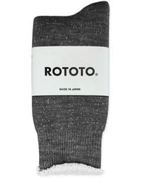 RoToTo - Double Face Merino Wool Crew Socks - Lyst