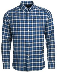 Barbour Thorpe Tailored Shirt Check in Mid Blue (Blue) for Men | Lyst