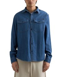 Replay - Classic Western Denim Shirt - Lyst