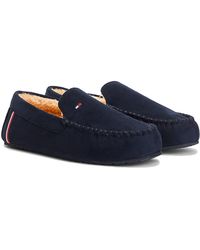Tommy Hilfiger Warm Corporate Elevated Slippers Desert Sky - Blue