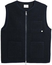 Farah - Myles Crew Neck Zip Gilet - Lyst