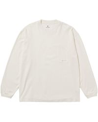 Snow Peak - Og Mercerized Long Sleeve T-Shirt - Lyst