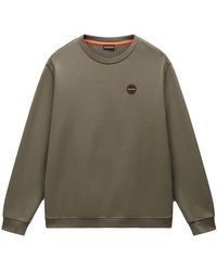 Napapijri - B-Badge Loopback Crew Sweat - Lyst
