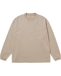 Snow Peak - Og Mercerized Long Sleeve T-Shirt - Lyst