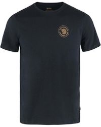 Chêne Rouge-BNWT gris Fjallraven T-shirts-FJALLRAVEN Forever Nature tee-bleu marine