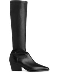 ARKET - Stretch Leather Boots - Lyst