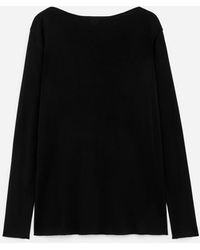 ARKET - Satin Boat-Neck Top - Lyst