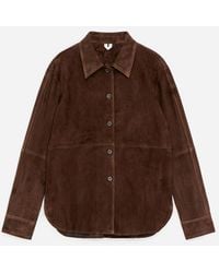 ARKET - Suede Shirt - Lyst