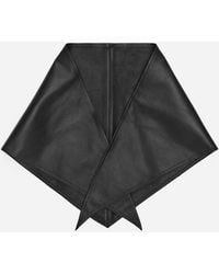 ARKET - Leather Triangle Scarf - Lyst
