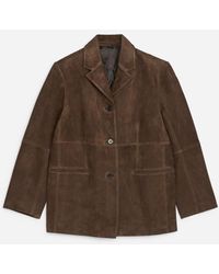 ARKET - Relaxed Suede Blazer - Lyst