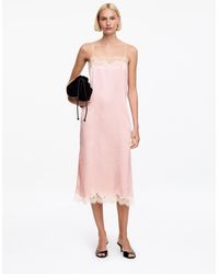 ARKET - Lace-Trimmed Slip Dress - Lyst