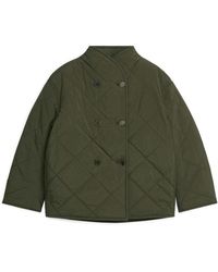 ARKET - Quilted Shawl-collar Jacket - Lyst