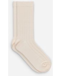 ARKET - Ribbed Silk-Blend Socks - Lyst
