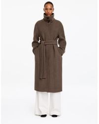 ARKET - Wool-Blend Belted Coat - Lyst