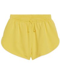 ARKET French Terry Shorts - Yellow
