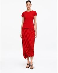 ARKET - Draped Midi Skirt - Lyst