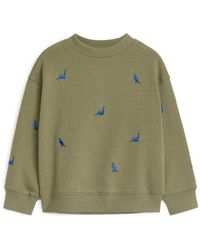ARKET - Embroidered Sweatshirt - Lyst
