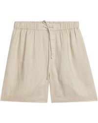 ARKET - Linen Shorts - Lyst