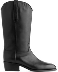 ARKET - Leather Boots - Lyst