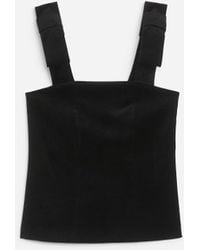 ARKET - Velvet Strap Top - Lyst