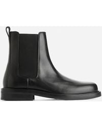 ARKET - Leather Chelsea Boots - Lyst